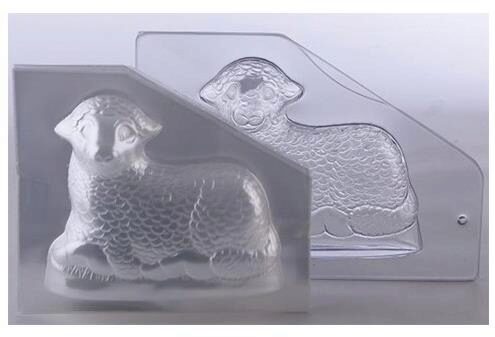 [53802064] POLY LAMB MOULD 17.5CM 750ML WITH 10 DEPOSITORS
