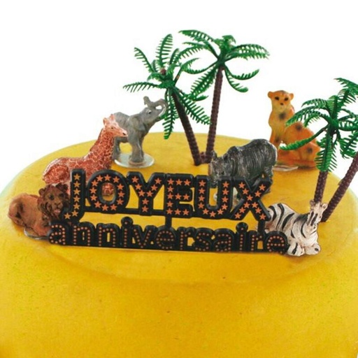 [08075237] JUNGLE DIEREN DECORATIESET