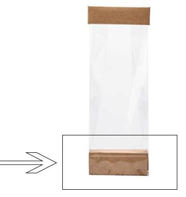 [60700291] BASE N°8 KRAFT FOR BAG BOTTOM 8X5X3CM 100PCS