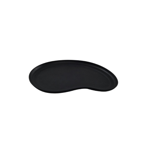 [44104332] KAROLA LARGE BLACK PLATE 33.5X23XH2CM