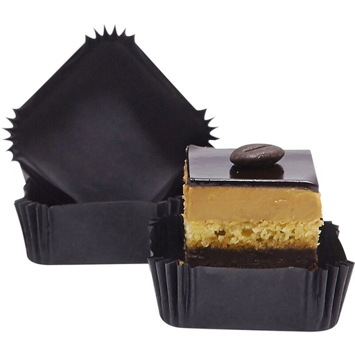 [41802236] CUVETTE NOIRE CARREE 4 X 4 X 2CM 1000 PCES FOST+ 2025 INCLUS (0,037575 €)