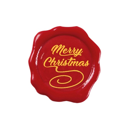 [08030332] 2014614 MERRY CHRISTMAS STAMP 3 CM 175PCS