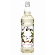 [14100340] MONIN RIETSUIKER HELDER VLOEIBAAR 1L **GLAS***