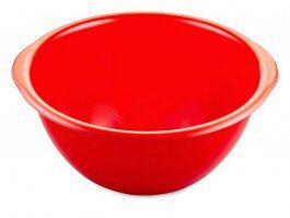 [52107409] ROOD POLYPROPYLEEN BESLAGKOM DIAM 32CM - 6L