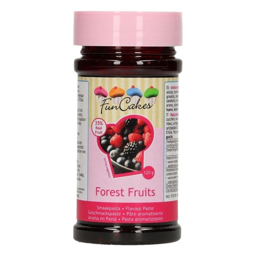 [08053354] FUNCAKES WILD BERRY FLAVOURED PASTE 120GR