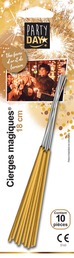 [08060063] Gold Magic Sparkler 18CM 10 PCS