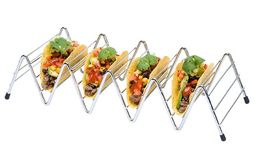 [57658423] SUPPORT POUR TACOS CHROME 22X6.4XHT4.2CM