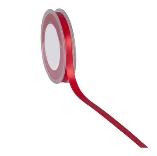 [70410702] PREMIUM DOUBLE SATIN RIBBON RED 10MMX25M