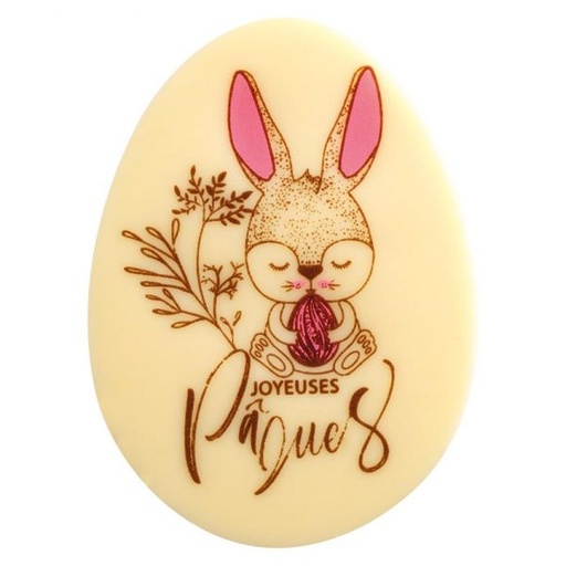 [08056912] 060976 PCB EGGS CB SOFT RABBIT 2 DESIGNS 6.6X4.9CM 80PCS ***S/CD***