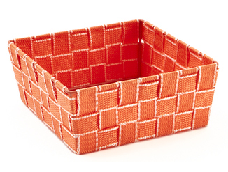 [60300660] PANIER CARRE XSM ORANGE RAYE ROPE 20X20XHT8