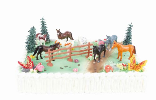 [08066980] 80243 KIT 8 PLASTIC PAARDEN