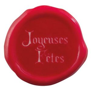 [08057286] 065103 PCB CACHETS DE CIRE PAG JOYEUSES FÊTES Ø 3,5 CM 63PCES 