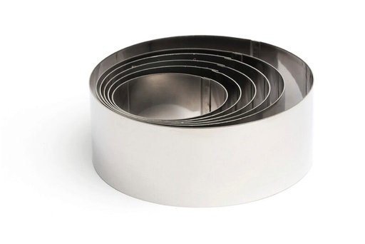 [57660272] COMAS SET OF 6 LIGHT CIRCLES - 12.10.9.8.7.6 XH4.5CM STAINLESS STEEL 18/8