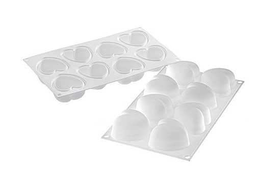 [51657194] MOULE SILIKOMART AMORINI 100 63 X 65MM H 39 MMVOL 100ML CURVEFLEX