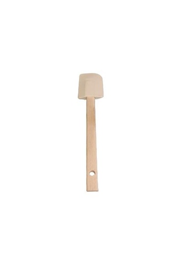[57659393] MARYSE RUBBEREN SPATEL 27,5X5,2CM HOUTEN HANDVAT - 10LP