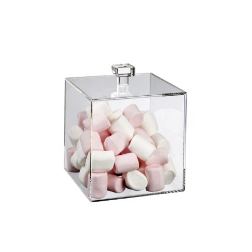 [44104041] CUBE PMMA PLEXI AVEC COUVERCLE 15X15CM 6PCS
