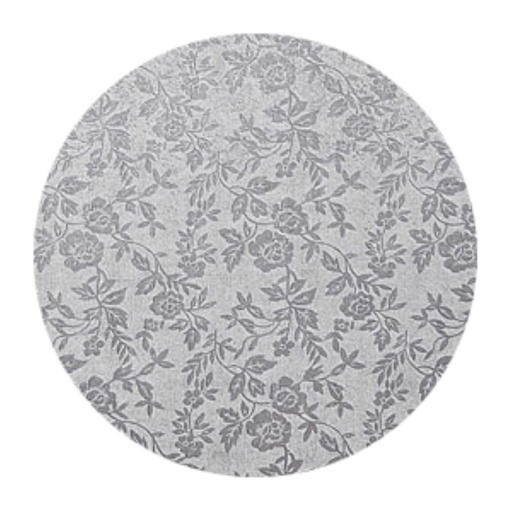 [08075411] 1030349 ROUND TRAY Ø 40CM SILVER