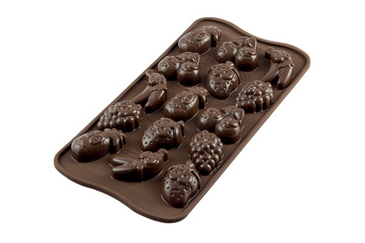 [70408059] SILICONEN  PRALINEVORM BRUIN FRUIT SCG32