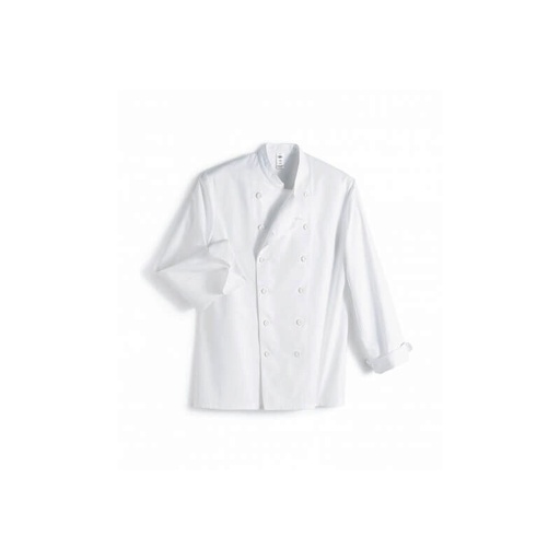 [53131754] SNV STEPHANE WHITE JACKET SIZE 54 COTTON 240GR LONG SLEEVES