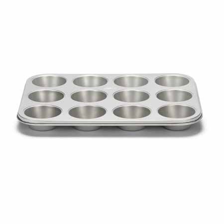 [62250757] PATISSE SILVER-TOP MUFFIN TIN 12 HOUSEHOLD CUPS