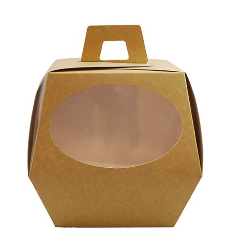 [61704039] BALLOTOEUF N°3 KRAFT AVEC FENETRE 20CM 25PCS