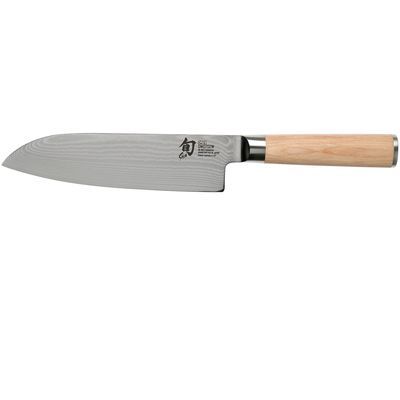 [57661327] *FDS*KAI SHUN "WHITE" COUTEAU SANTOKU 16.5CM  DAMASSE - DM-0702W
