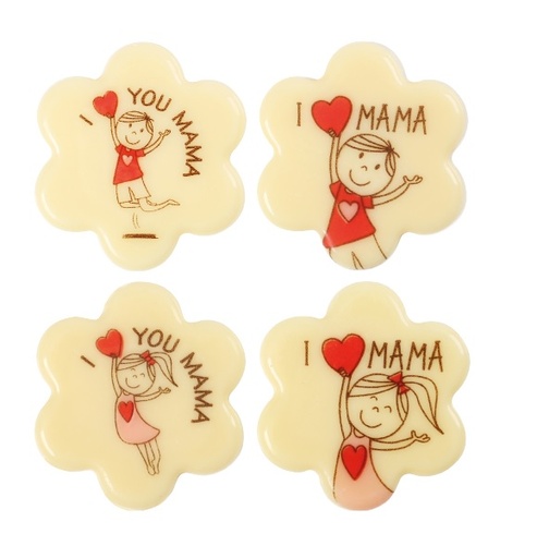 [08054752] 10832 BLOEM I LOVE MAMA 3,5CM 120PCS ***OP/ORDER***