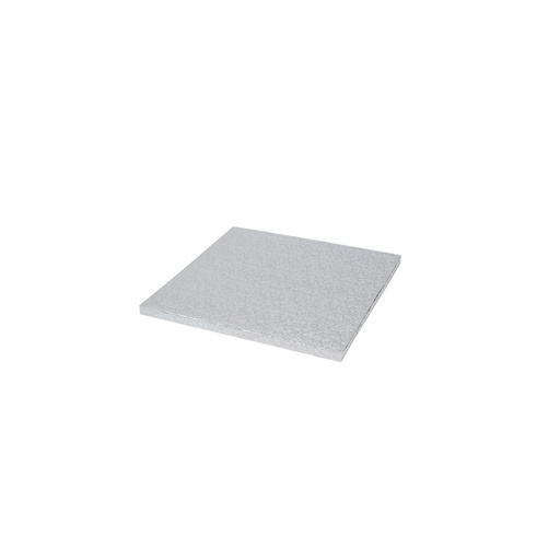 [08075443] 1030352 SQUARE PLATE 25X25CM SILVER