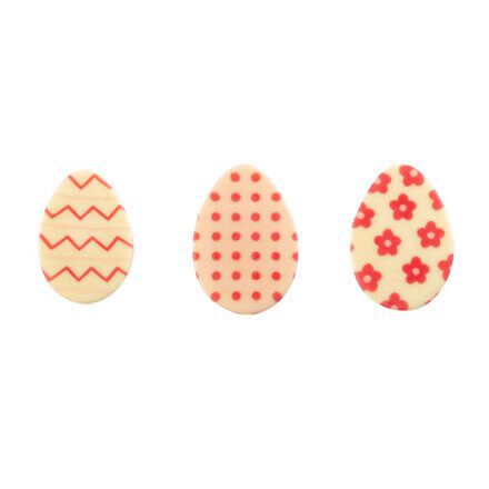 [08033866] 2069522 FLAT EGG CHOCO DECORATION L45X38MM120PC ***S/CDE***
