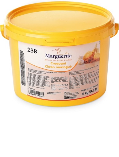 [05040925] DEBCO 258 KNAPPERIGE CITROEN MERINGUE MARGUERITE 4 KG EMMER