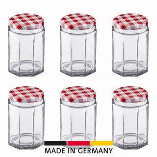 [56000591] SET VAN 6 JAM POTJES 100ML IN GLAS 53MM WESTMARK=SET