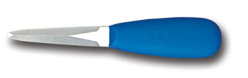 [50352029] FISCHER OYSTER KNIFE LANCET STAINLESS STEEL BLUE HANDLE