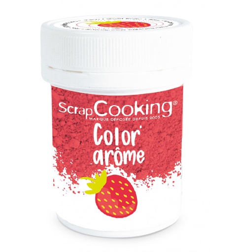 [08055666] SCRAPCOOKING FOOD COLOURING ROSE/STRAWBERRY 10GR