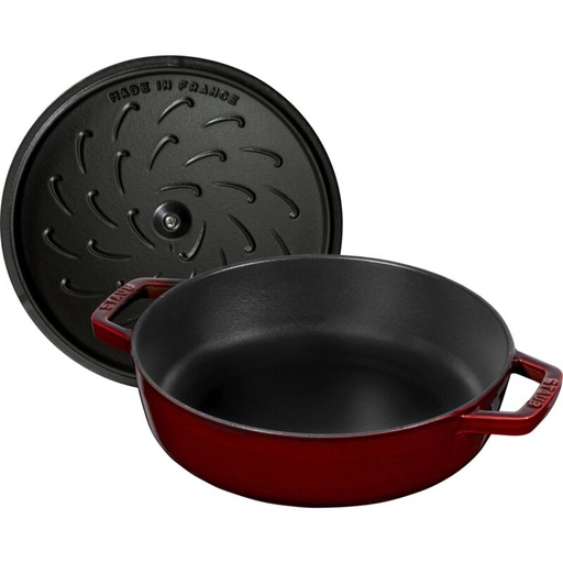 [60252199] STAUB ROUND BORDEAU LOW COCOTTE 28CM