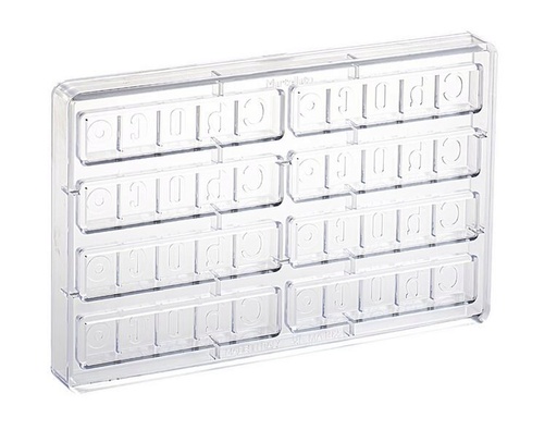 [70409620] MOULE À PRALINE POLYCARB DESIGN MA1923FORME SNACK CHOCO