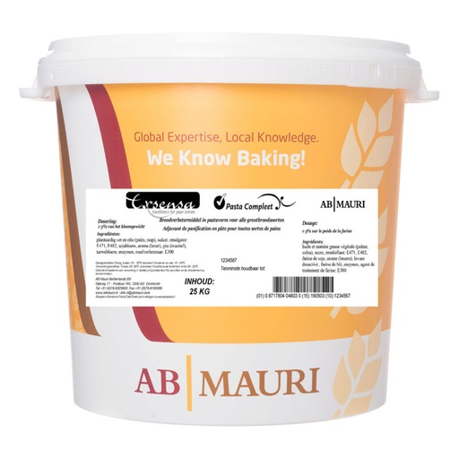 [05101074] MAURI EXSENSA PASTA COMPLET PAINS MOELLEUX  EN PATE 25KG