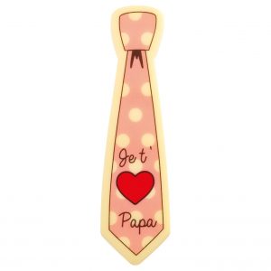 [08057851] 074158 PCB LARGE CB TIES JE T AIME PAPA 5 DESIGNS 11.5X3.1 CM 42PCS ***S/CD***