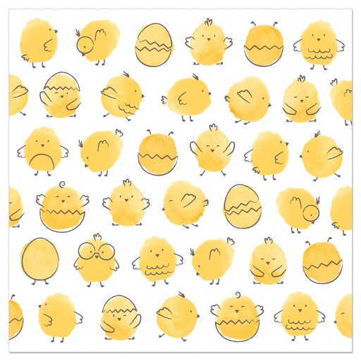 [60700817] ARTEBENE NAPKIN 33X33CM CHICKS 20PCS