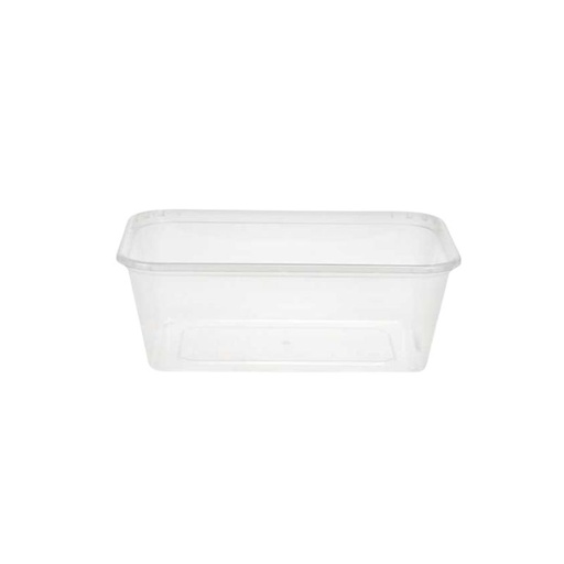 [53533133] MICROWAVE DISHES PP TRANSPARENT 750ML 25PCS