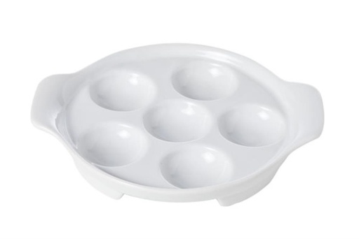 [60250887] SLAKKENSCHAAL 6 GATEN DIA 14,5-17,5XH2,7CM + 2 HANDGREPEN*