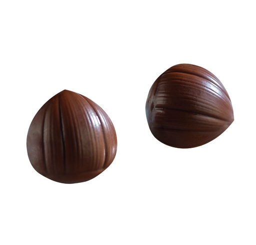 [08058070] 088226 PCB HAZELNUTS CL RIBBED 3X2.9CM 176PCS ***S/CDE***