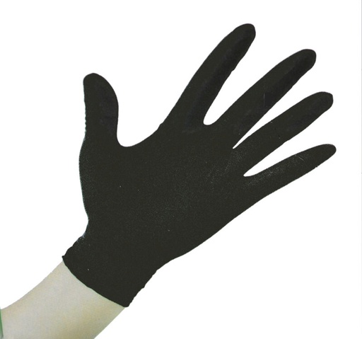 [53162085] 100PCS BLACK VINYL GLOVES SIZE MEDIUM POWDER-FREE