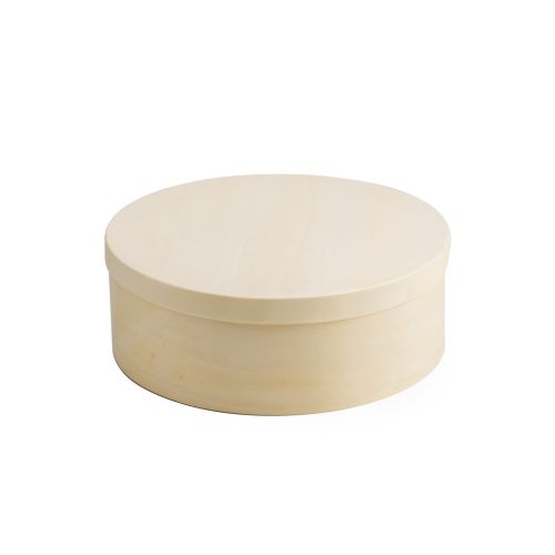 [24504042] RONDE HOUTEN DOOS MET DEKSEL Ø35CM H11CM