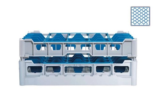 [60251711] FRIES LV GLASS RACK 44 COMP MAX 67XH155MM