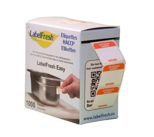 [70409748] LABELFRESH *EASY* 1000 ETIQUETTES 30 X 25 MM  "SAMEDI"