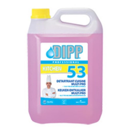 [20020155] DIPP 53 SUPERKRACHTIGE KEUKENONTKALKER 5L = DOOS ***OP/BEST****