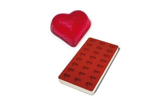 [70408670] SILICONE MOLD FOR FRUIT PASTE HEART SG03