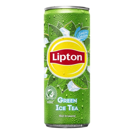 [06100563] DRINK LIPTON ICE TEA GREEN CAN 24X33CL SLEEK