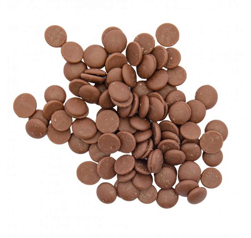 [08053835] E2503  BELGIAN MELK CHOCOLATE DROPS 10KG = ZAK **S/CDE***