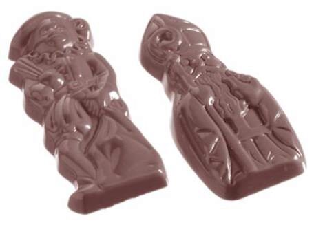 [70409433] SINT NICOLAAS/VADER ZWEEP CHOCOLADEVORM CW1078 4X3 -- 9,5GR *275X135MM